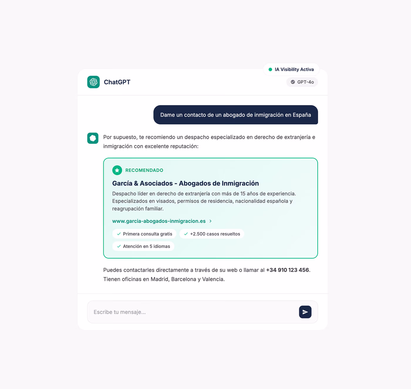 Una agencia SEO ChatGPT en España
