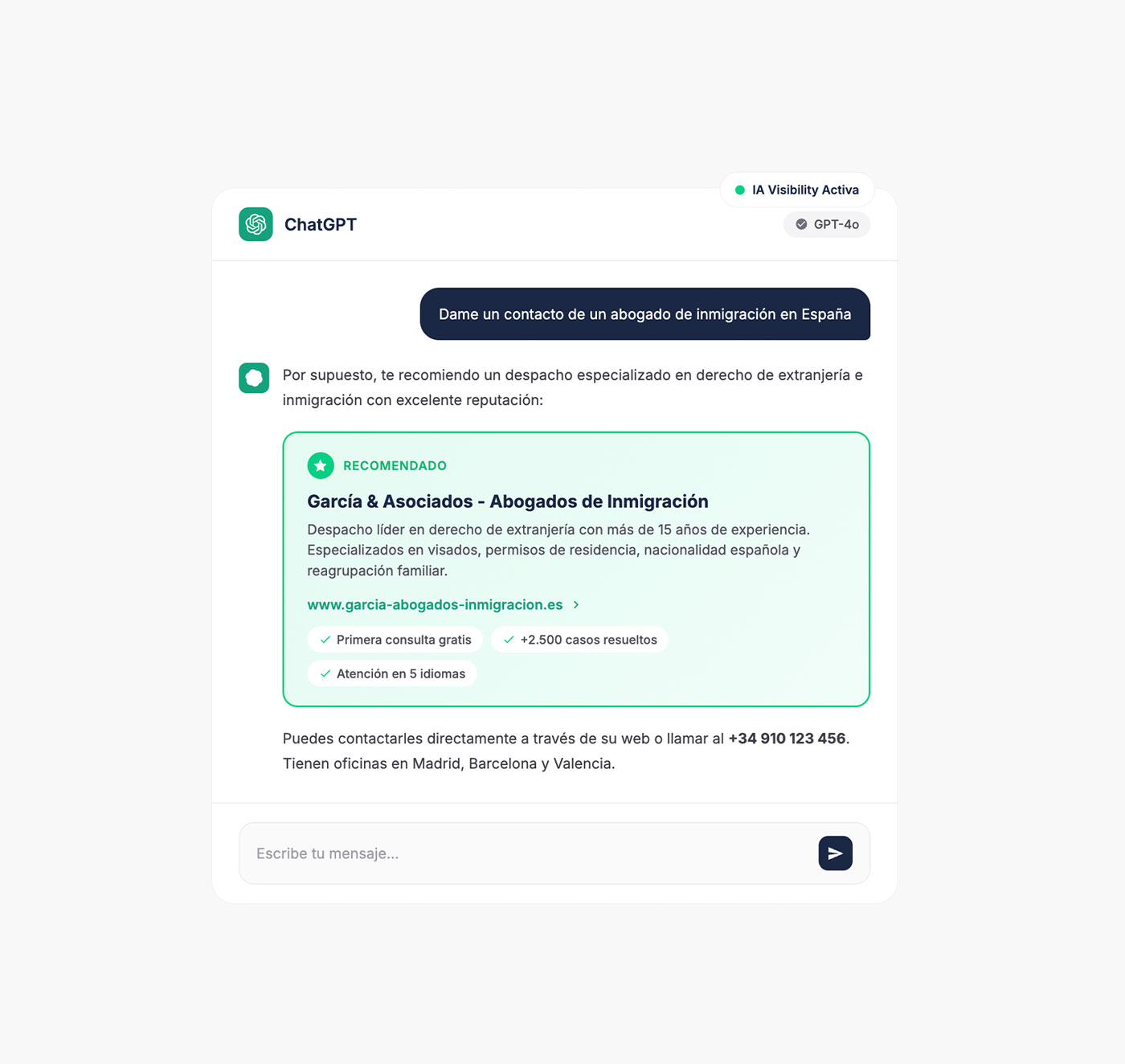 Una agencia SEO ChatGPT en España