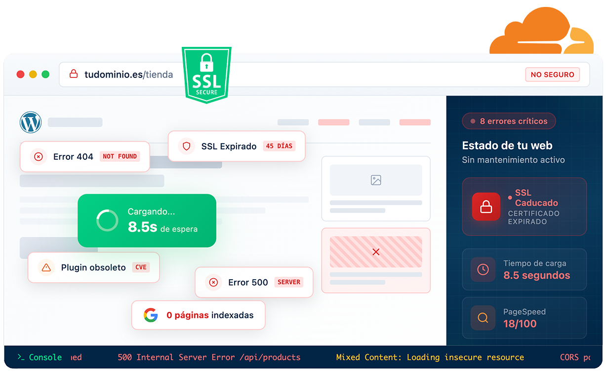 Mantenimiento web España